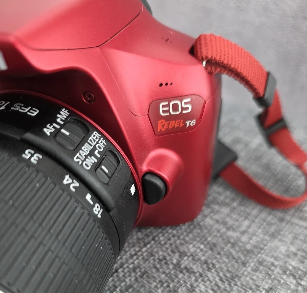 Canon EOS Rebel T6 Digital DSLR Camera with 18-55 mm Lens